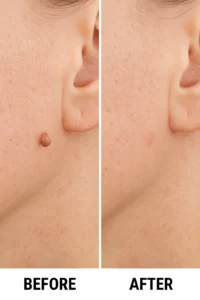 Skin tags removal Cleveleys before and after