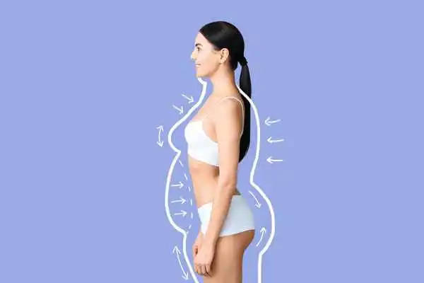 image of woman experiencing fat reduction treatment Cleveleys