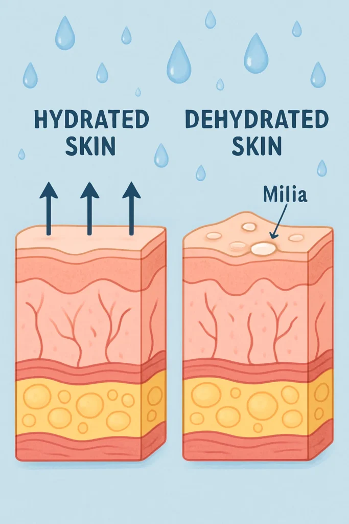 The importance of hydration and milia production Cleveleys